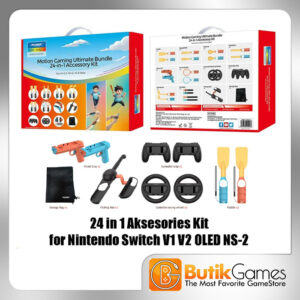 24 in 1 Kit Sport Sports Pack Bundle Raket Stir Pancing Strap for Nintendo Switch V1 V2 OLED Switch2 DOBE TNS-5113