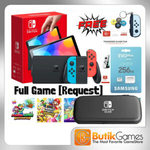 Nintendo Switch OLED Console Mesin Neon CFW 256GB Full Game