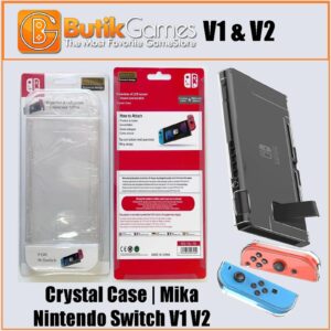 Tas Crystal Case Transparant Transparan Mika Casing Slim Nintendo Switch V1 V2