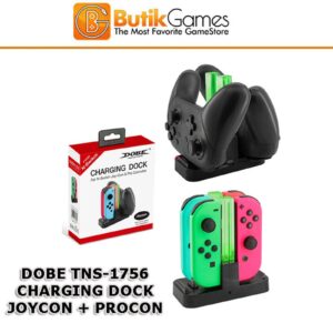 Charging Dock Dual Double Joycon Pro Controller Charger DOBE TNS-1756