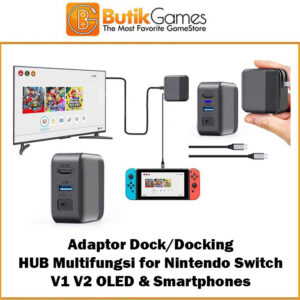 HUB Dock Docking Adaptor Charger Nintendo Switch Video Converter