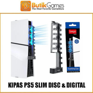 Kipas Silent Cooling Fan PS5 Slim with Built-in LED Light IPEGA PG-P5S005
