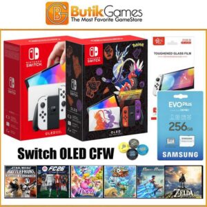 Nintendo Switch OLED CFW 256GB 512GB Full Game Second Bekas