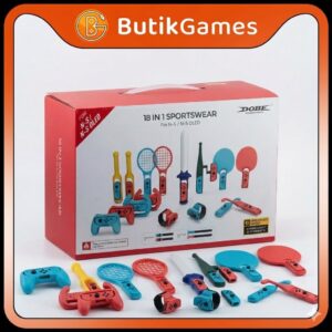 18 In 1 Sportswear Aksesoris Acc Nintendo Switch OLED DOBE TNS 2125 Tennis Fishing Golf Drum Stick