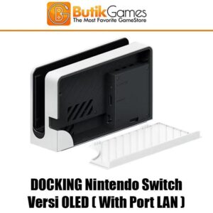 Dock Docking Nintendo Switch OLED Model White Putih Black Hitam