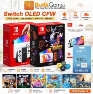 Nintendo Switch OLED CFW Second 128GB 256GB 512GB Full Game Bebas Request