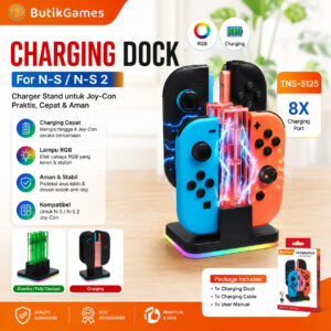 DOBE TNS-5125 Charging Charger Dock Joy-Con JoyCon Joy Con for Nintendo Switch Switch 2 Switch2 RGB