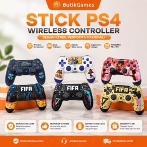 Stick PS4 Stik PS4 Wireless Ori Pabrik Controller PS4